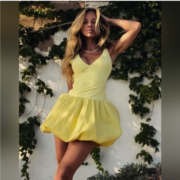 Zara Yellow Mini Dress - Picture 6 of 6